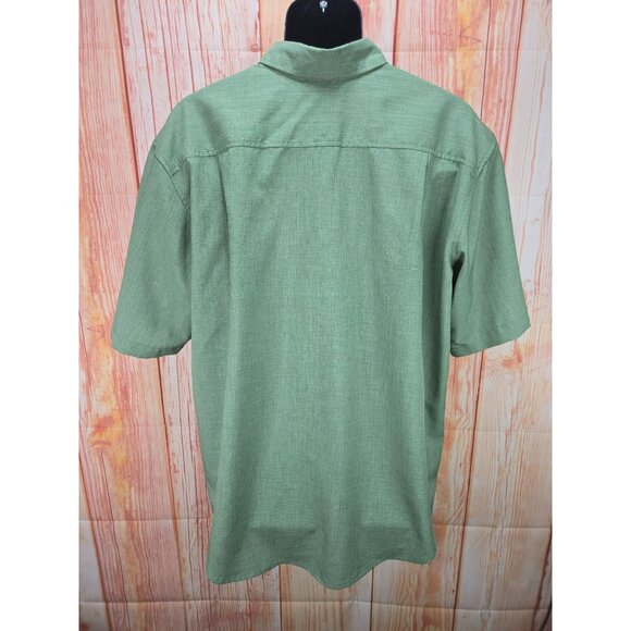 Orvis Mens Green Short Sleeve Button-Up Shirt XXL - Picture 2 of 8